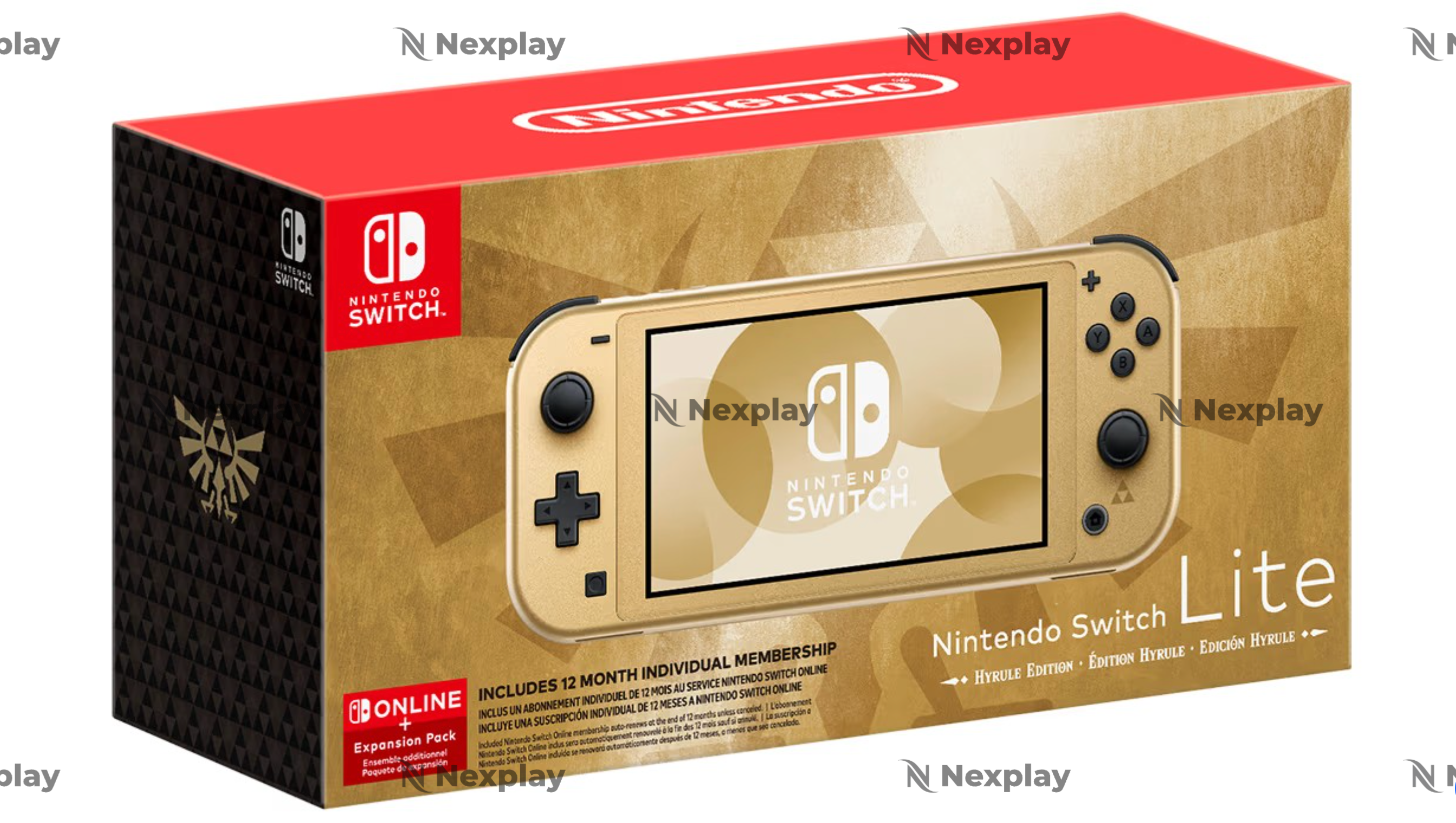 Nintendo Switch Lite: Hyrule Edition with bonus Nintendo Switch Online + Expansion Pack